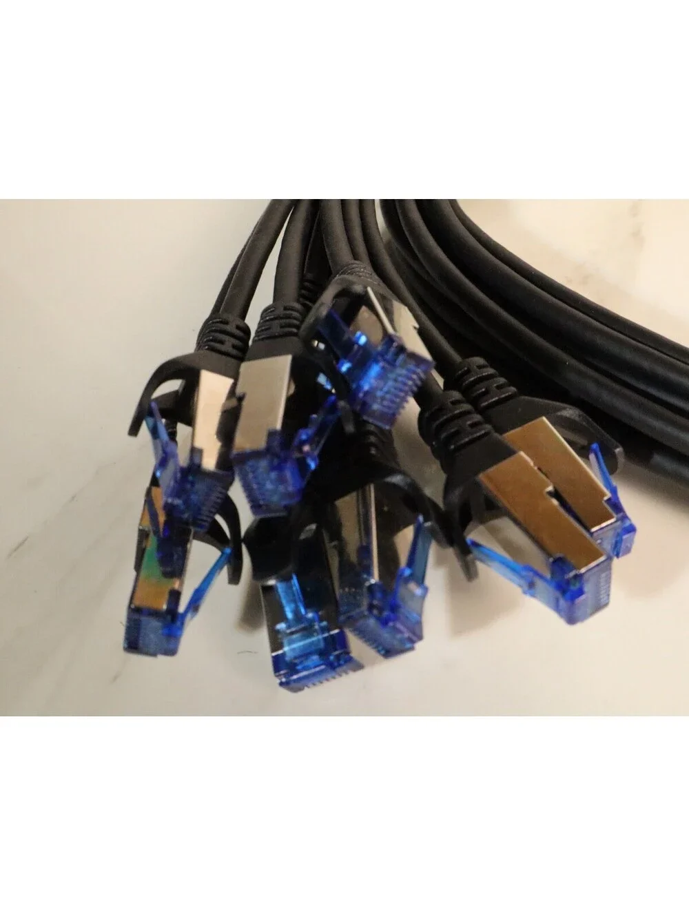Lot of 9 Cat6 Ethernet Patch Network Cables RJ45 Snagless 35